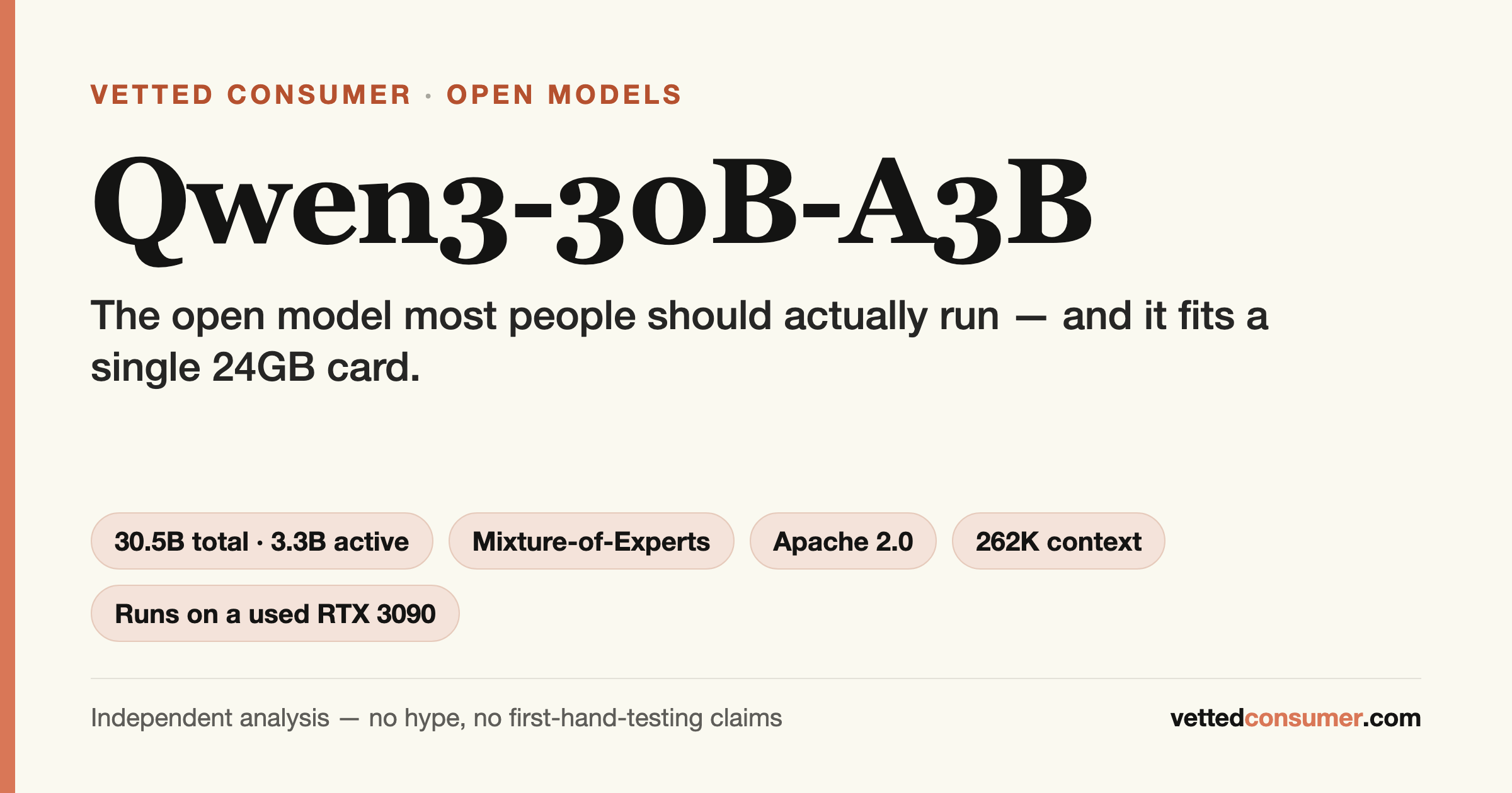 Qwen3-30B-A3B: The Open Model Most People Should Actually Run