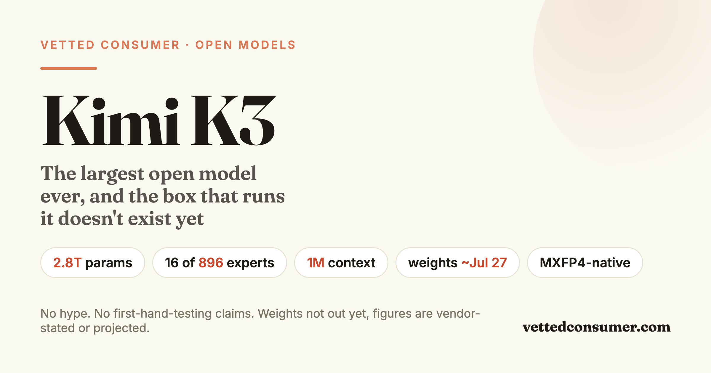 Kimi K3: The Largest Open Model Ever (2.8T Params), and Why Almost No One Can Run It Locally