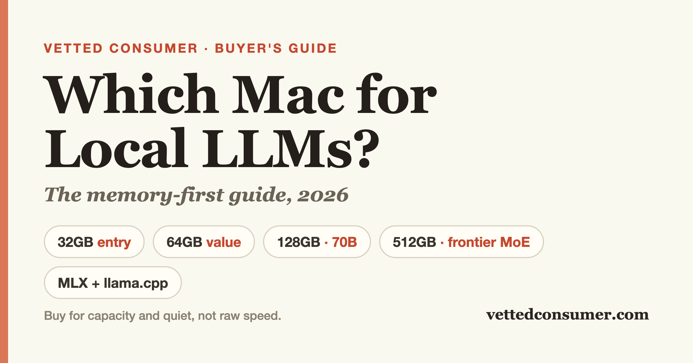 Which Mac Should You Buy to Run Local LLMs in 2026? A Memory-First Buyer's Guide